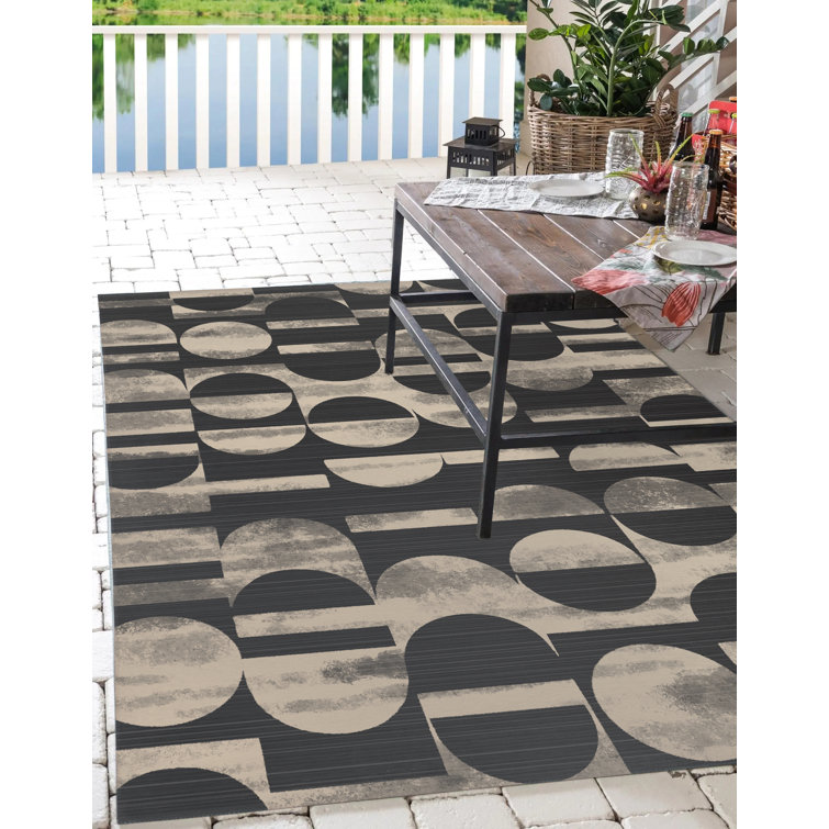 Oliver MOONLIGHT CHARCOAL Outdoor Rug By Oliver Wayfair